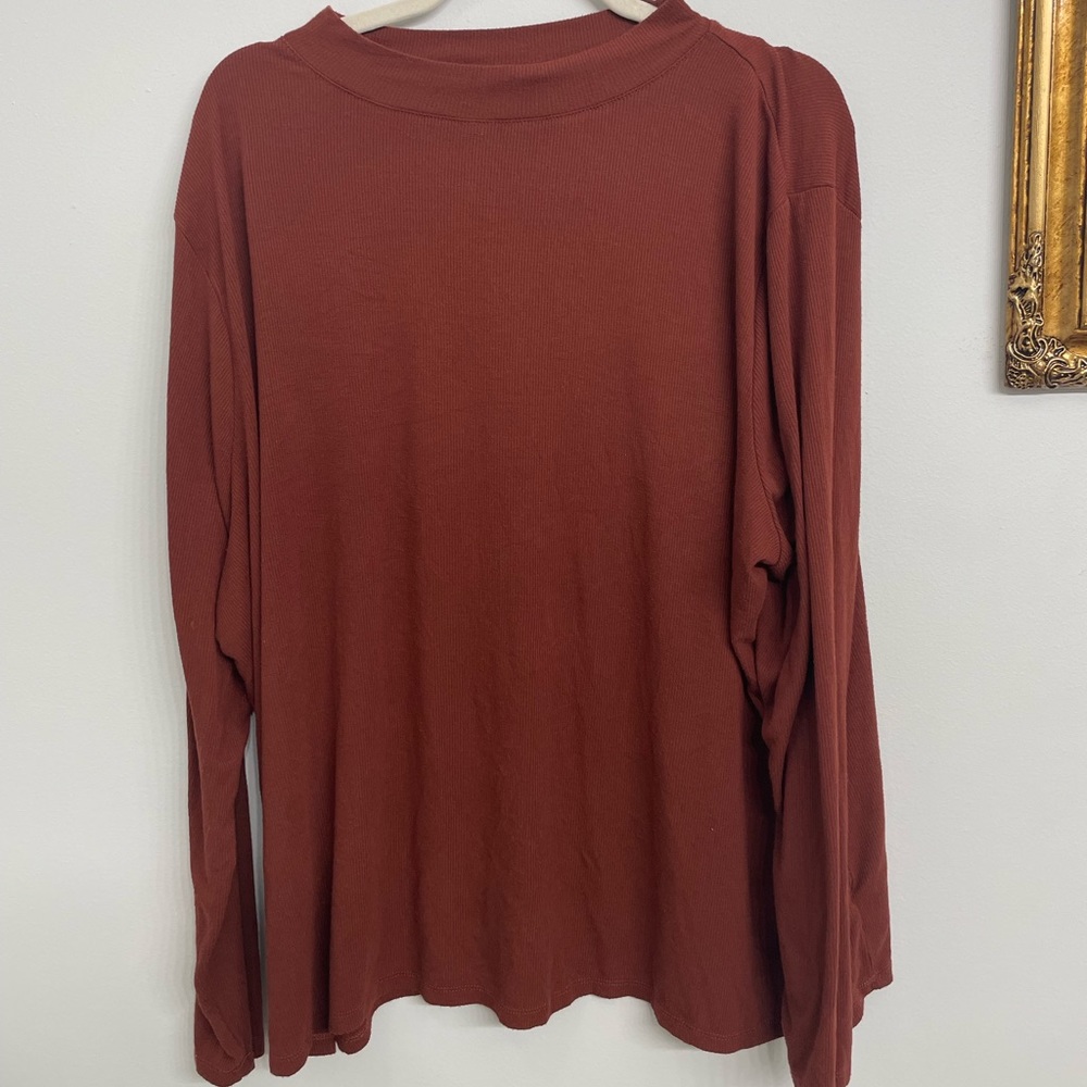 Ava & Viv Plus Size Mock Turtle Neck